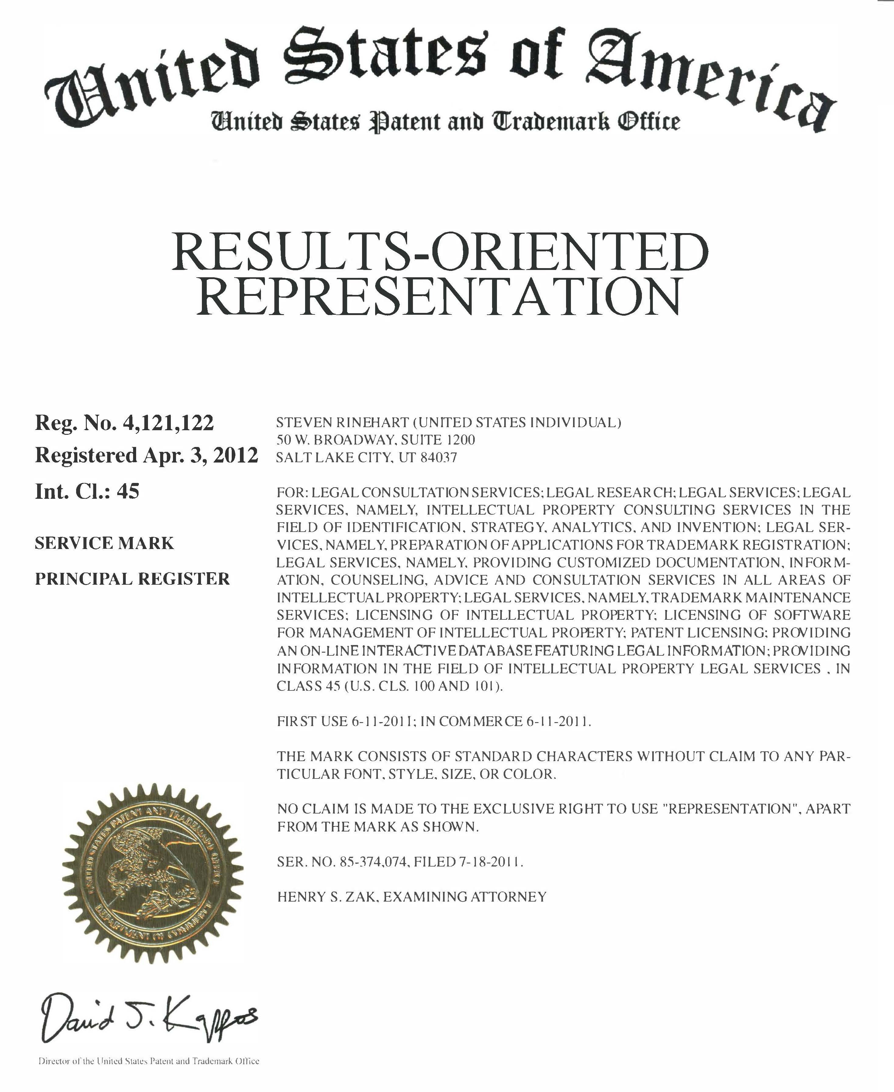 Results-Oriented Representation